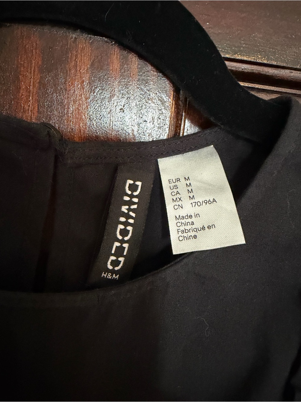 H&M Black Eyelet Ruffle Mini Dress - Picture 3 of 3